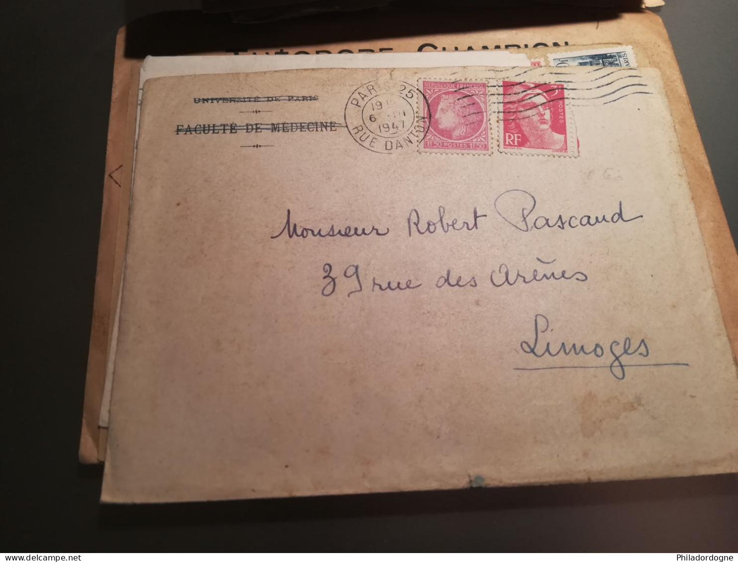 France - Lot de + de 60 documents au type Céres de Mazelin - années 40/60 - lot à trier