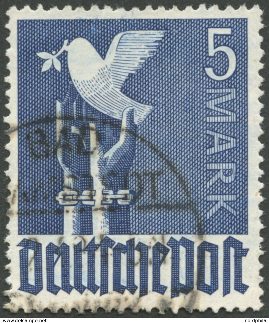 ALLIIERTE BES. 962 O, 1957, 5 M. Violettultramarin, Normale Zähnung, Pracht, Gepr. H.D. Schlegel, Mi. 180.- - Other & Unclassified