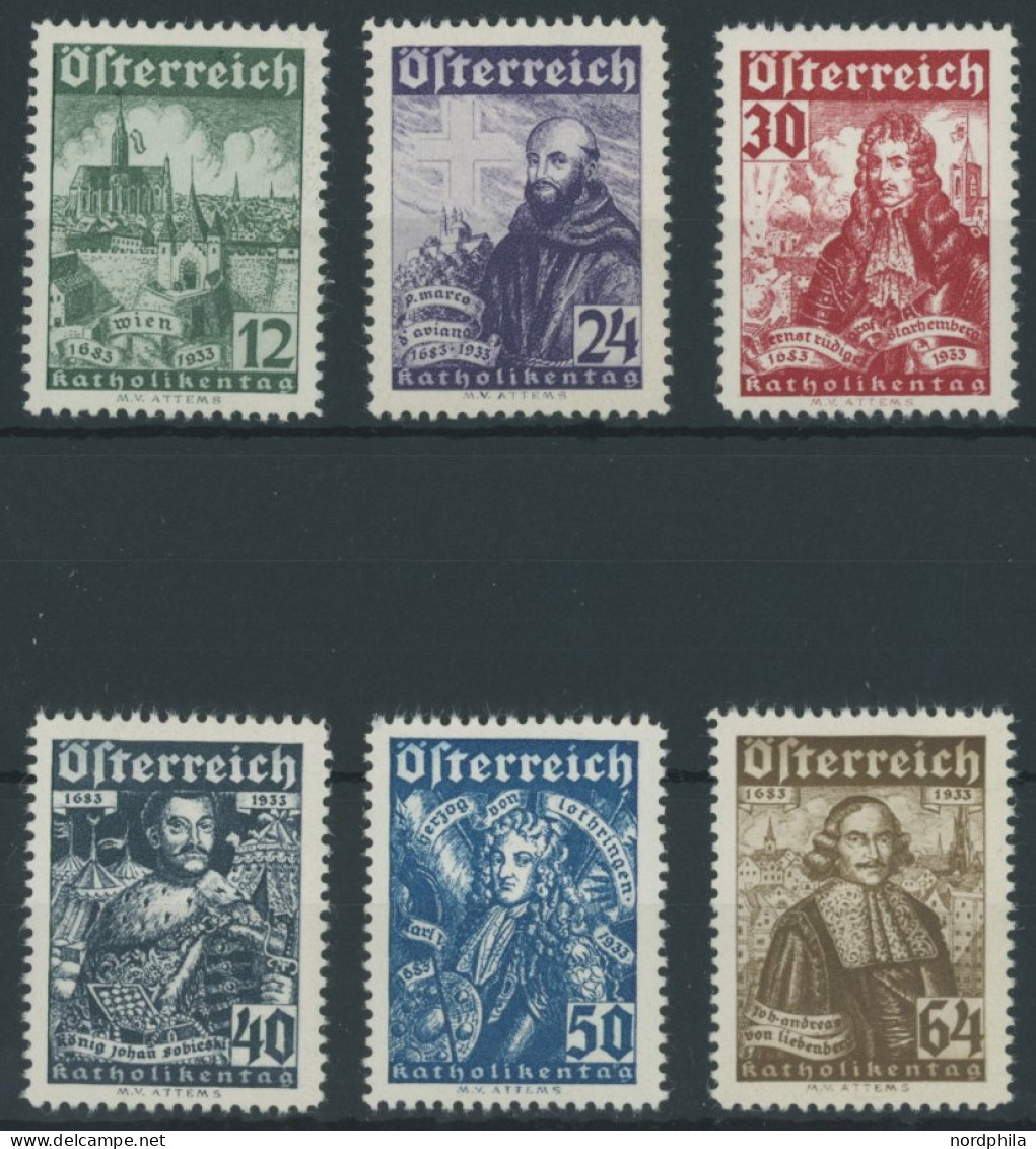 ÖSTERREICH 1918-1938 557-62 , 1933, Katholikentag, Postfrischer Prachtsatz, Mi. 440.- - Otros & Sin Clasificación