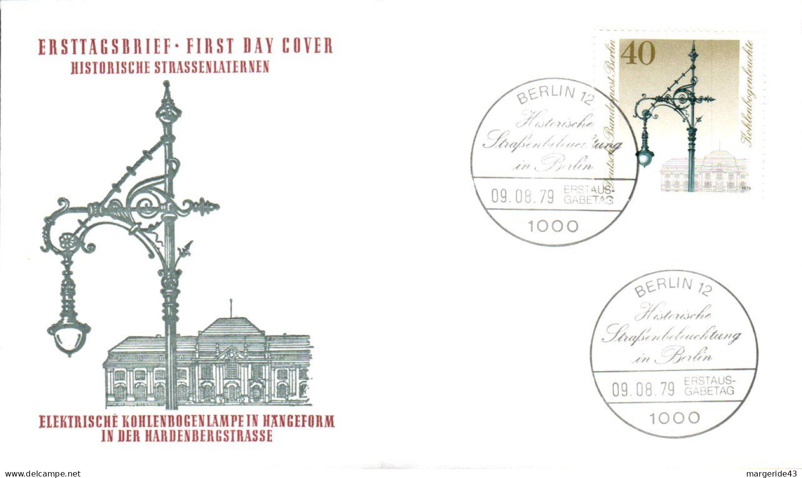 BERLIN FDC 1979 REVERBERE - 1971-1980