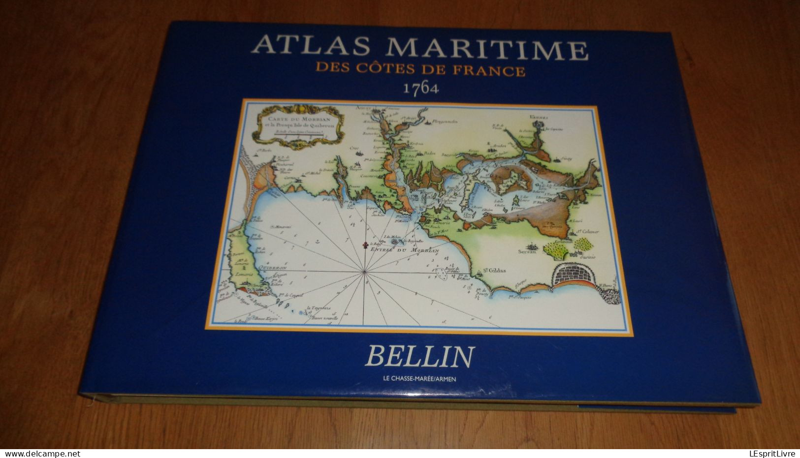 ATLAS MARITIME DES CÔTES DE FRANCE 1764 Bellin Régionalisme Port Marine Ville Navigation Fort Cartographie Carte - Non Classés