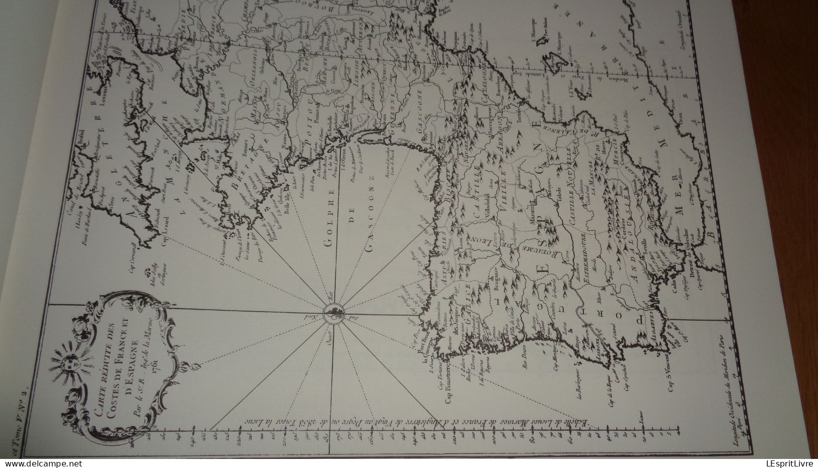 ATLAS MARITIME DES CÔTES DE FRANCE 1764 Bellin Régionalisme Port Marine Ville Navigation Fort Cartographie Carte