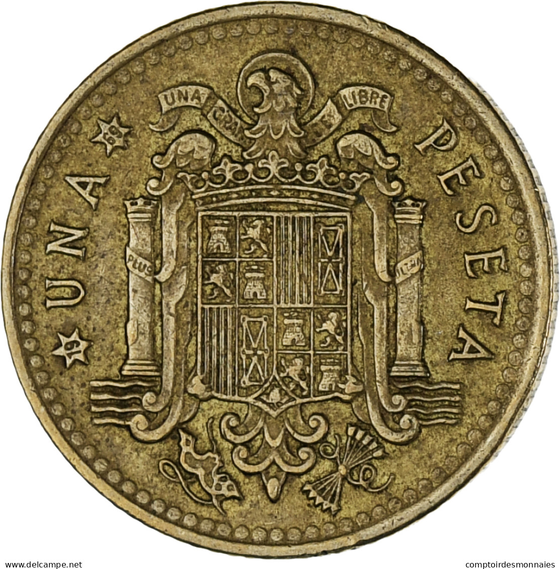 Monnaie, Espagne, Francisco Franco, Caudillo, Peseta, 1969, SUP - 1 Peseta