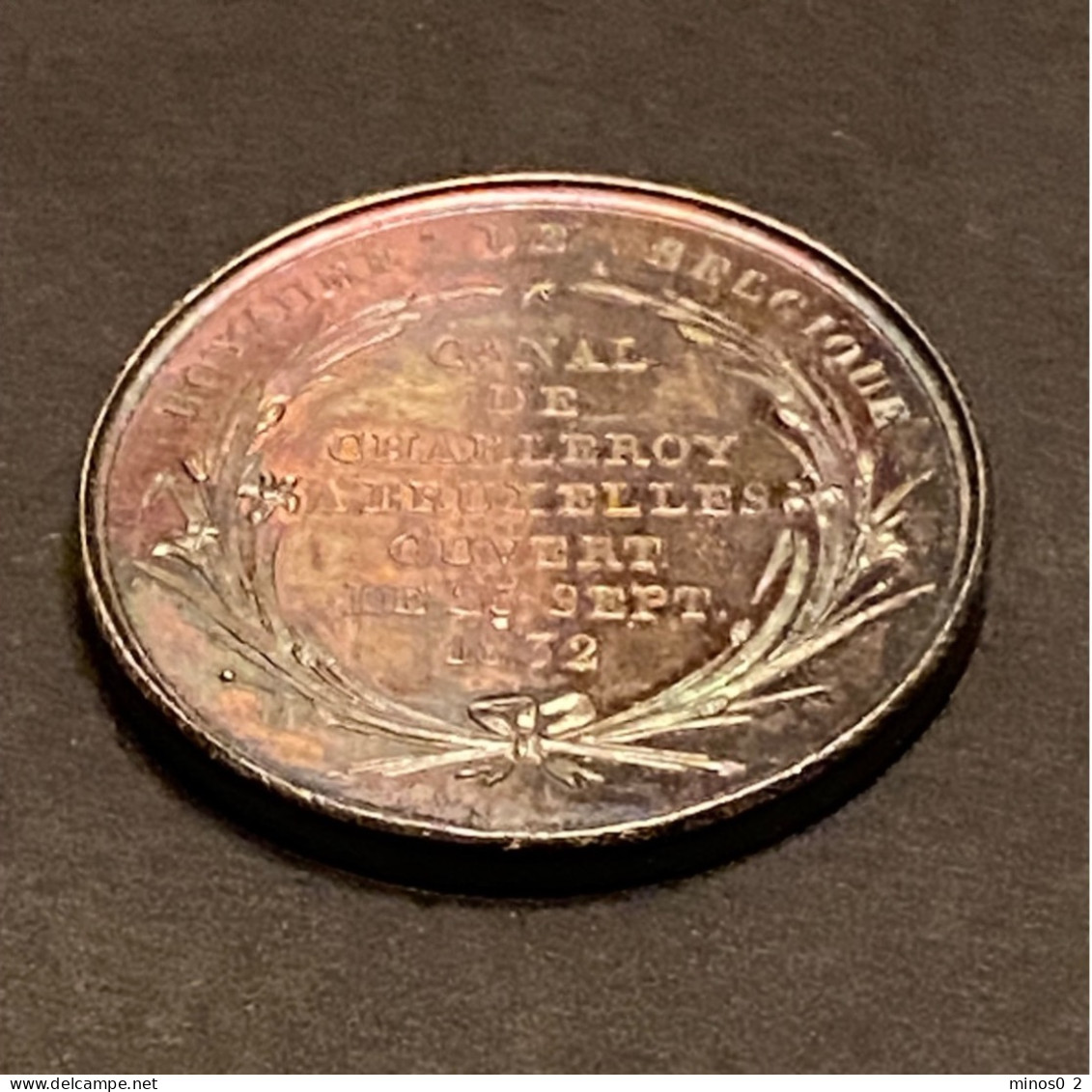 Médaille 1832  Braemt, Ouverture De Canal De Charleroi - Bruxelles  Belgique Argent FDC - Professionali / Di Società