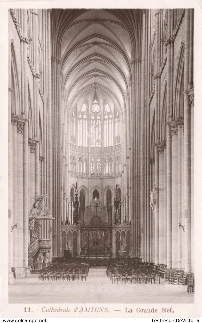 FRANCE - Cathédrale D'Amiens - La Grande Nef - Carte Postale Ancienne - Amiens