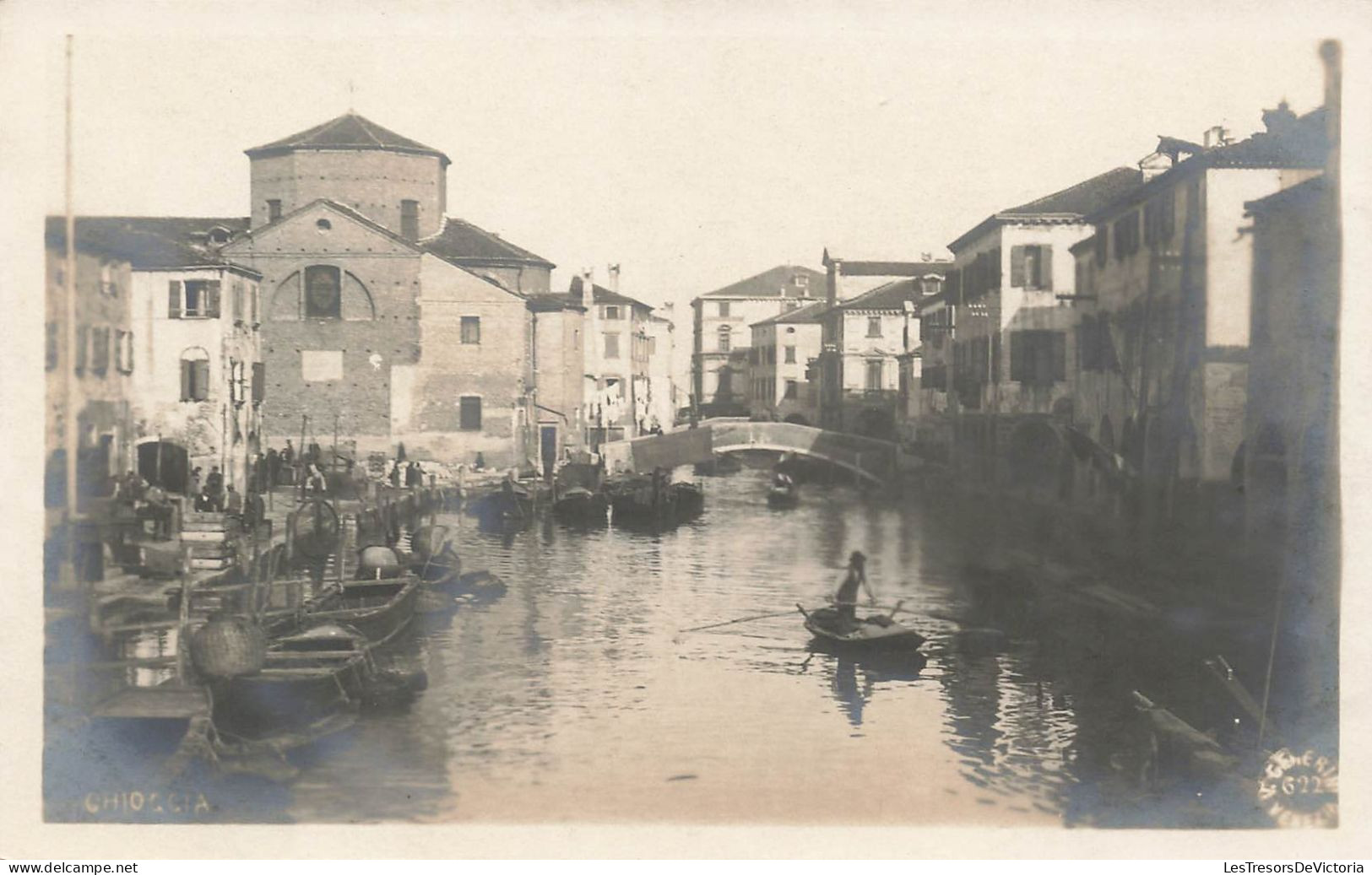 Italie - Carte Photo - Canaux - Chiogga Venitia -  Carte Postale Ancienne - Chioggia