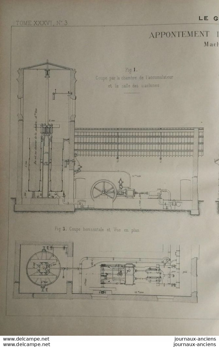 1899 APPONTEMENT DE PAUILLAC ( GIRONDE ) MACHINERIE CENTRALE - LE GENIE CIVIL - Public Works