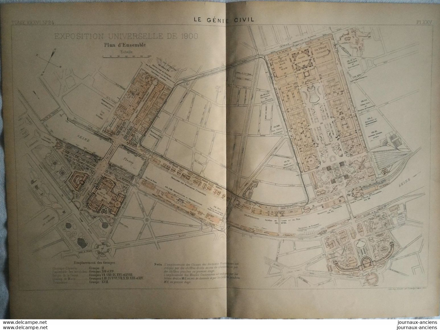 1900 L'EXPOSITION UNIVERSELLE  DE 1900 - PLAN D'ENSEMBLE - LE GENIE CIVIL - Travaux Publics