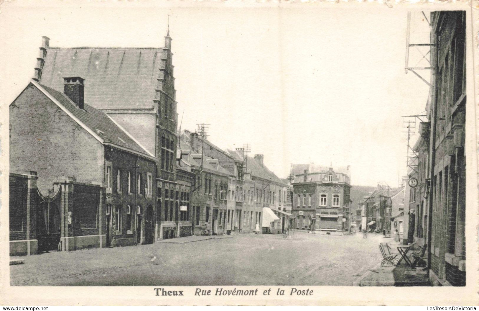 BELGIQUE - Theux - Rue Hovémont Et La Poste - Carte Postale Ancienne - Theux