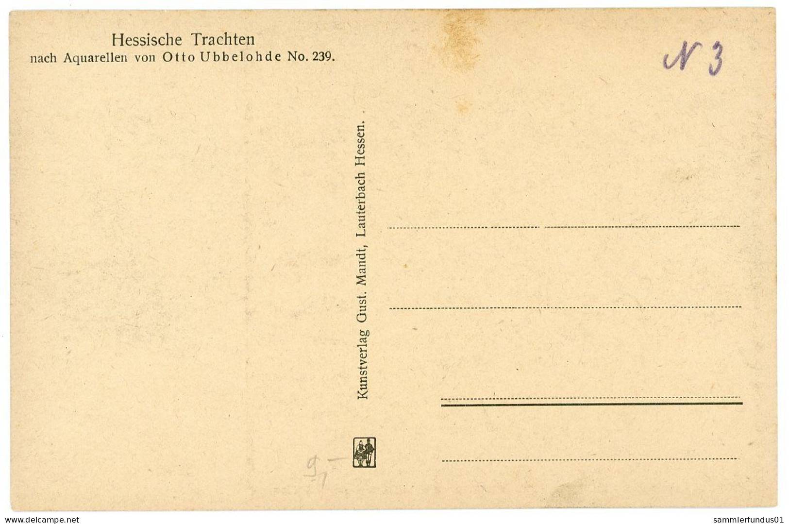 AK/CP Trachten  Otto Ubbelohde    Ungel./uncirc.ca.  1920    Erh./Cond. 1 - 2  Nr. 01742 - Ubbelohde, Otto