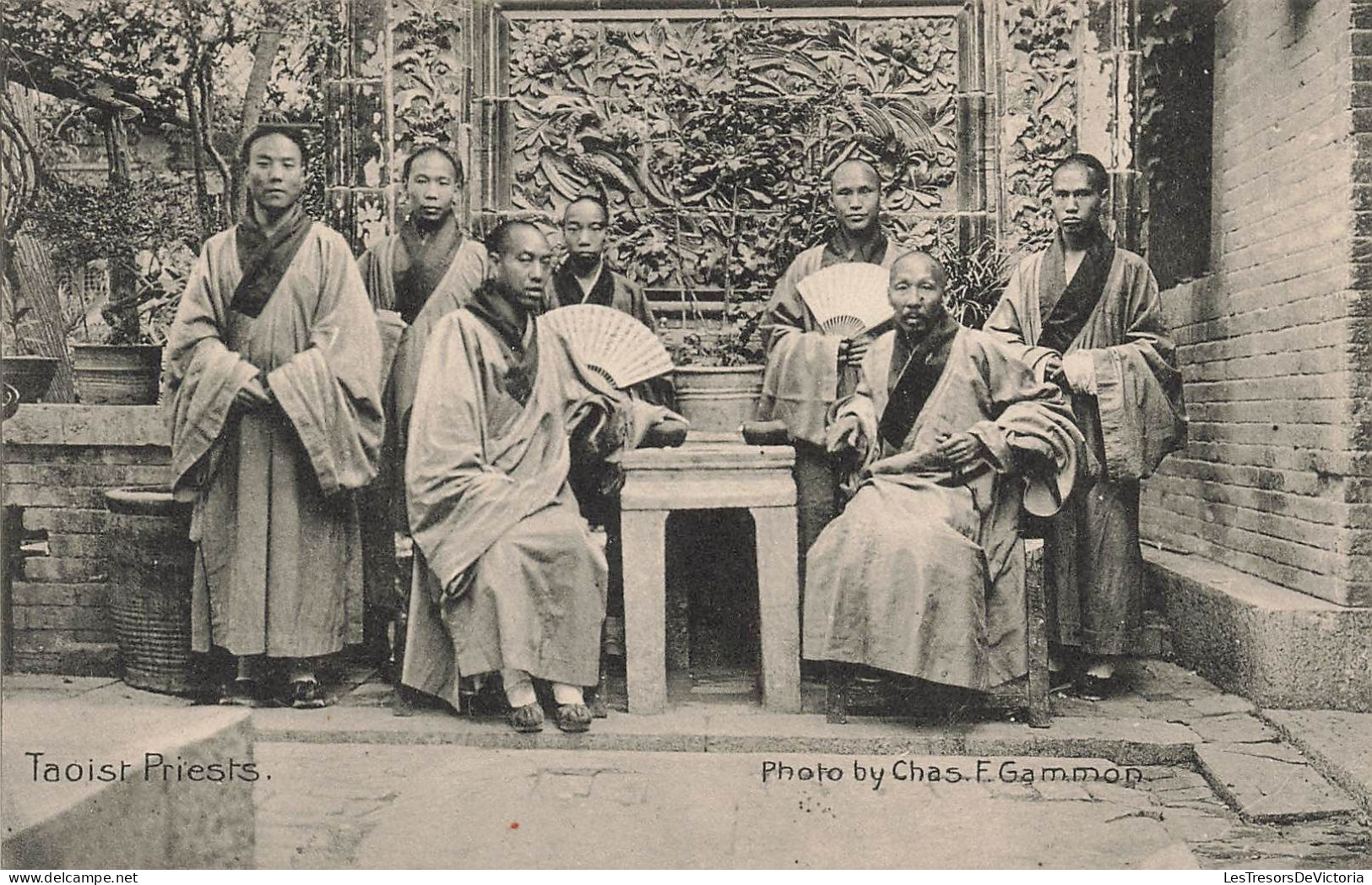 Religion - Croyance - Taoist Priests - Prêtres Taoists - Photo Chas. F. Gammon -  Carte Postale Ancienne - Andere & Zonder Classificatie