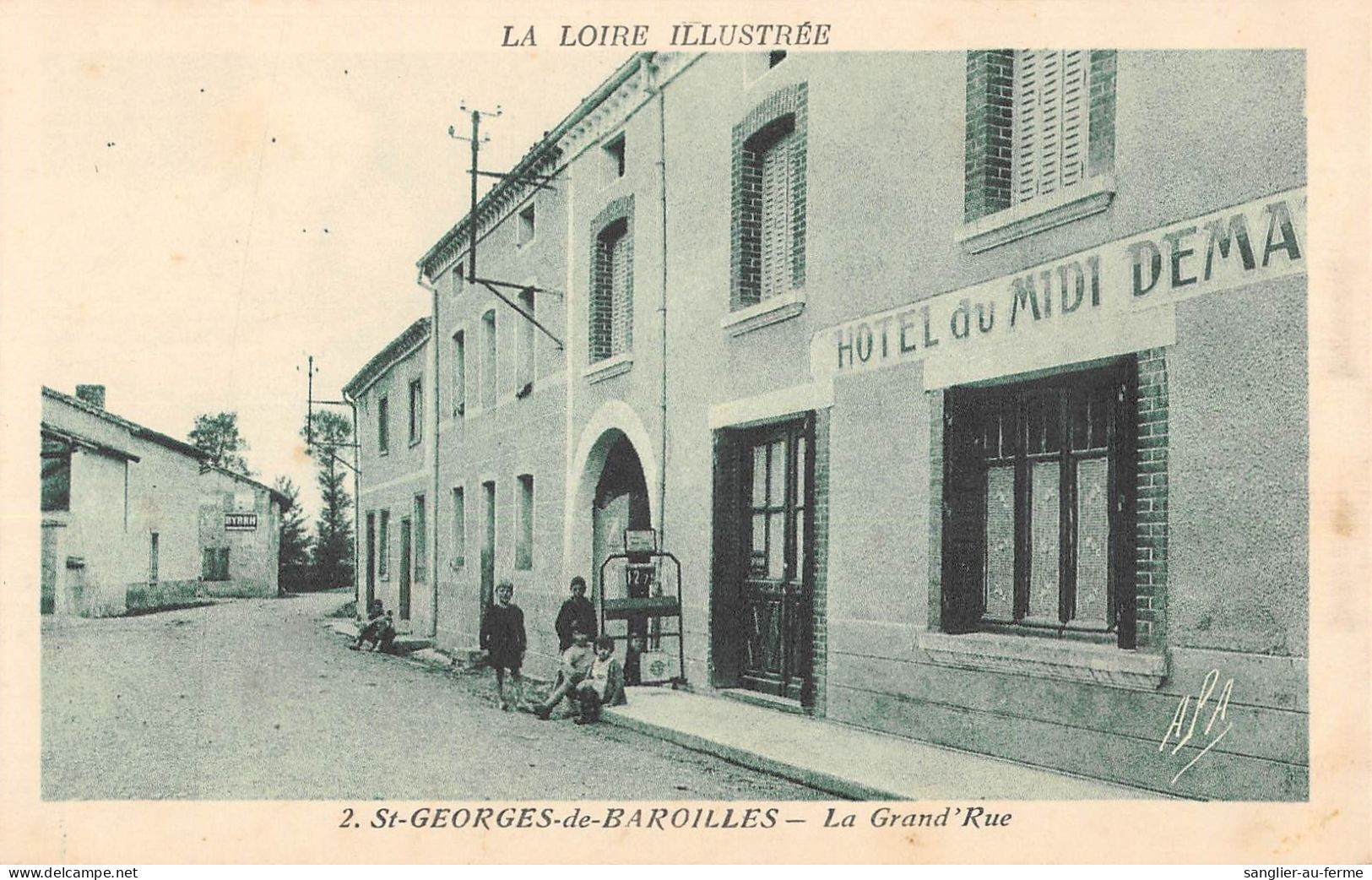 CPA 42 SAINT GEORGES DE BAROILLES / LA GRAND RUE - Sonstige & Ohne Zuordnung