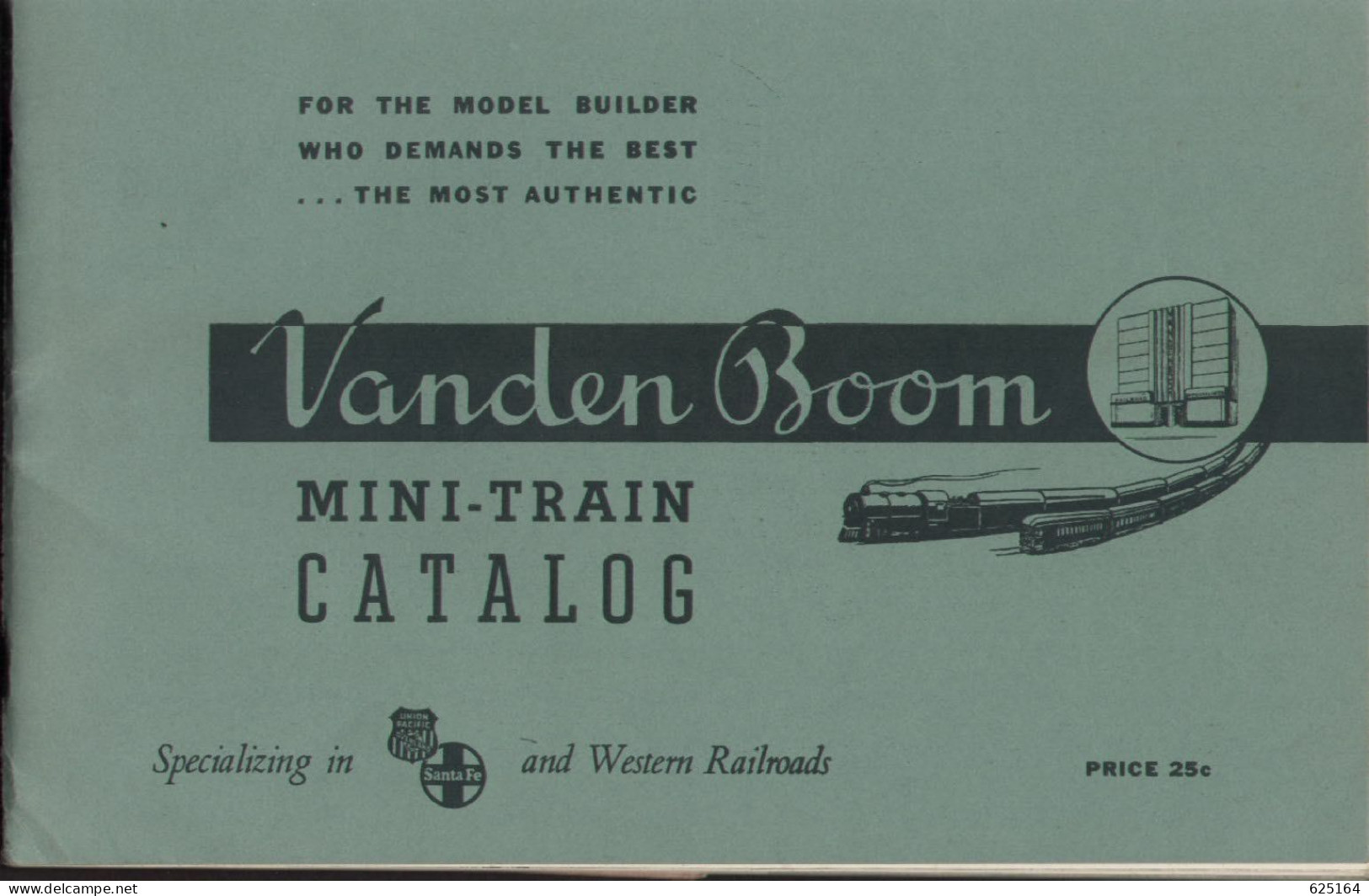 Catalogue Vanden Boom MiniTrain 1940 O HO Scale All Metal Katalog - Inglese
