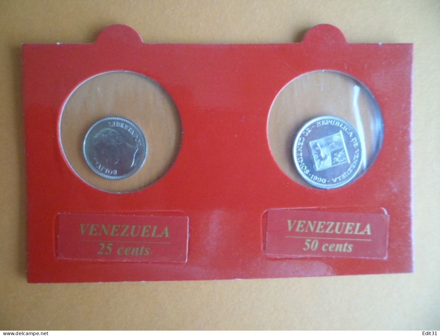 Monnaie - Sous Blister , VENEZUELA - 25 Et 50 Cents - Venezuela