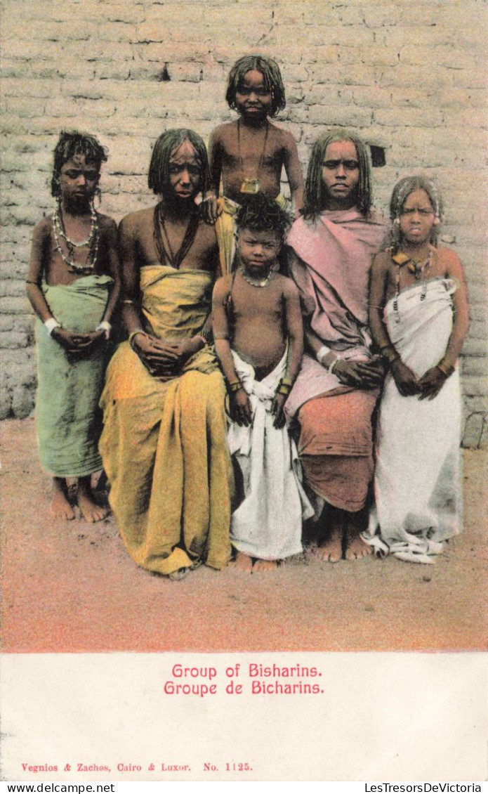 EGYPTE - Bicharins - Groupes De Bicharins - Colorisé  - Carte Postale Ancienne - Luxor