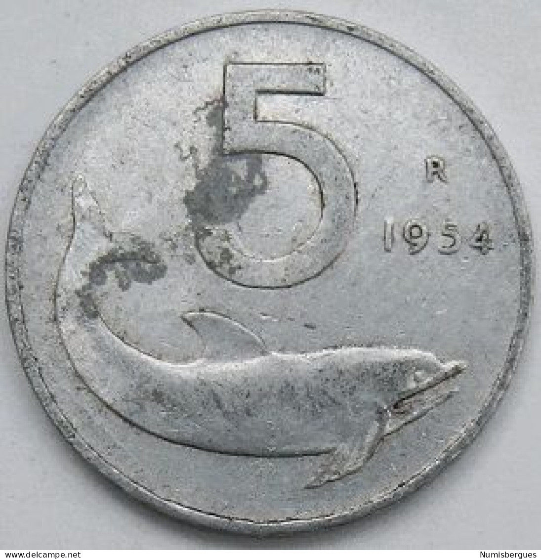 Pièce De Monnaie 5 Lires 1954 - 5 Lire