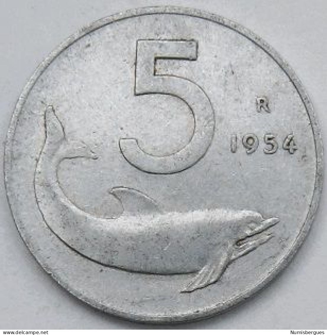 Pièce De Monnaie 5 Lires 1954 - 5 Lire