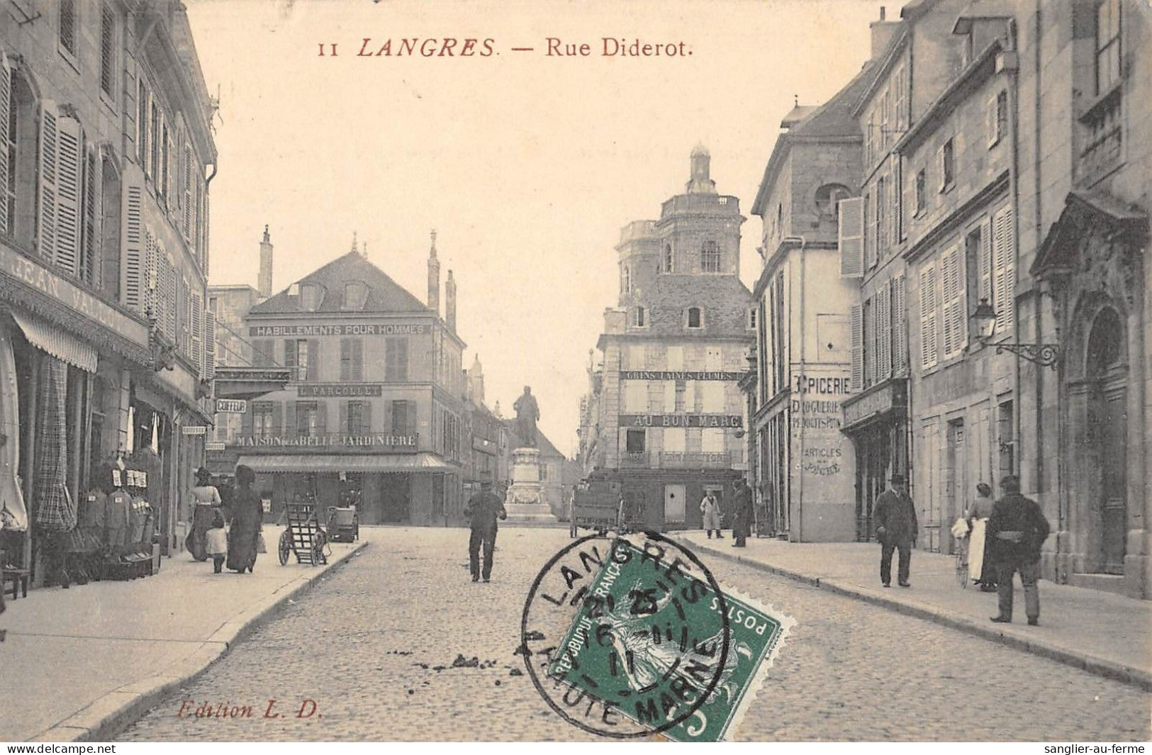 CPA 52 LANGRES / RUE DIDEROT - Langres