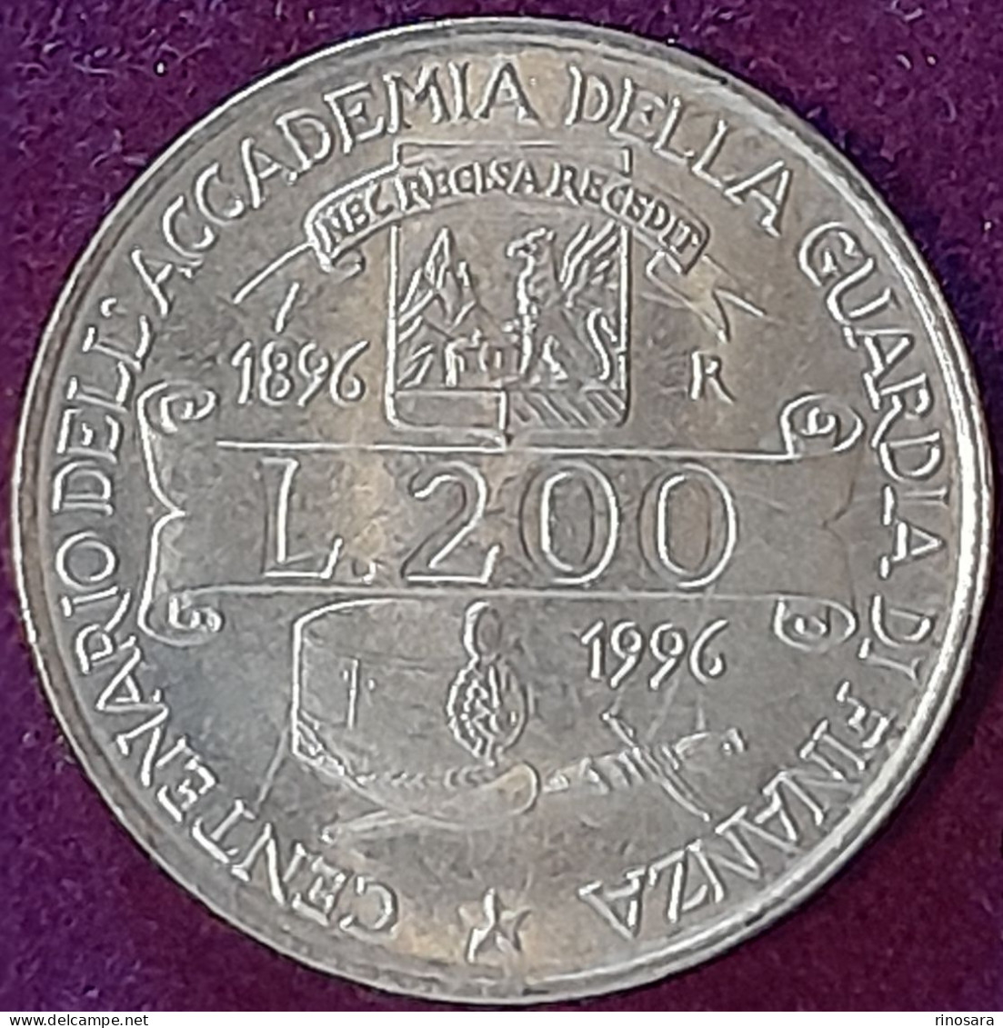 Errore Di Conio 200 Lire Repubblica Italiana Commemorativa Aacademia Navale - 200 Lire