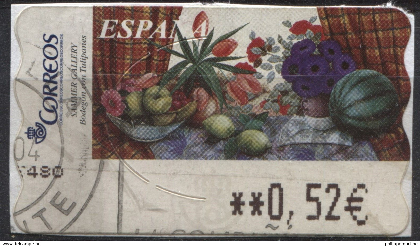 Espagne 2003 - Timbre De Distributeur YT 83 (1/3) (o) Sur Fragment - Service