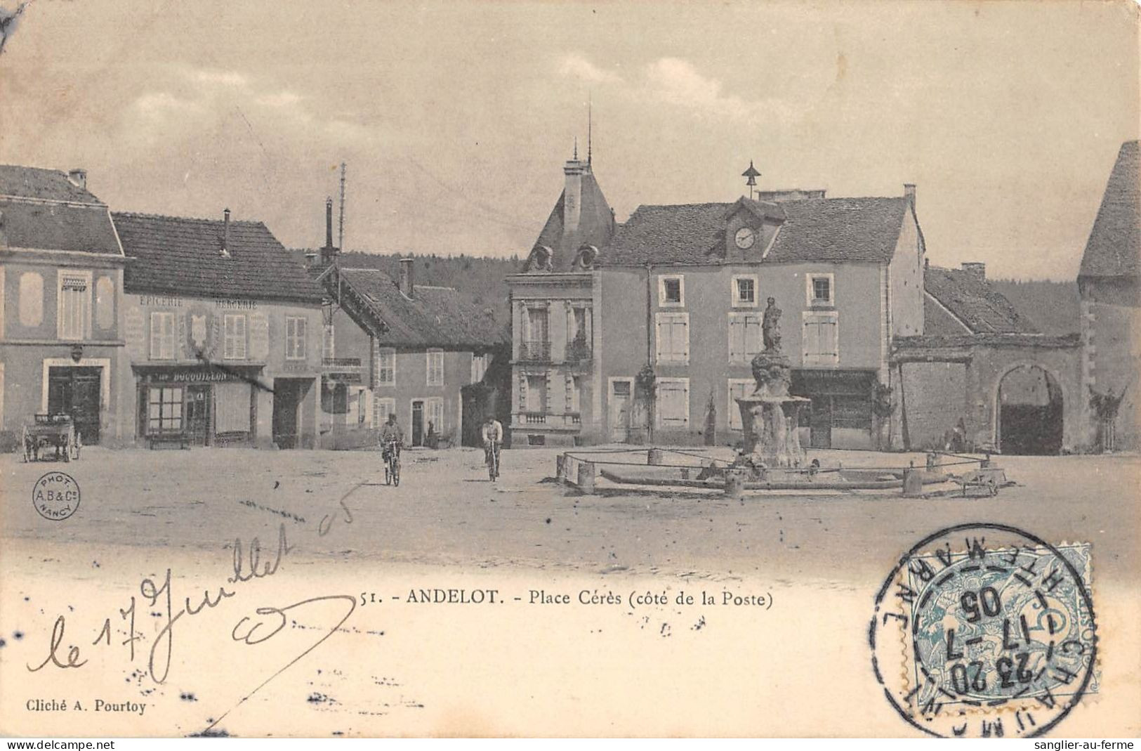 CPA 52 ANDELOT / PLCE CERES / COTE DE LA POSTE - Andelot Blancheville