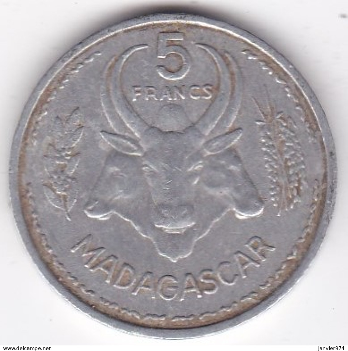 Madagascar , 5 Francs 1953 , En Aluminium , Lec# 106 - Madagascar