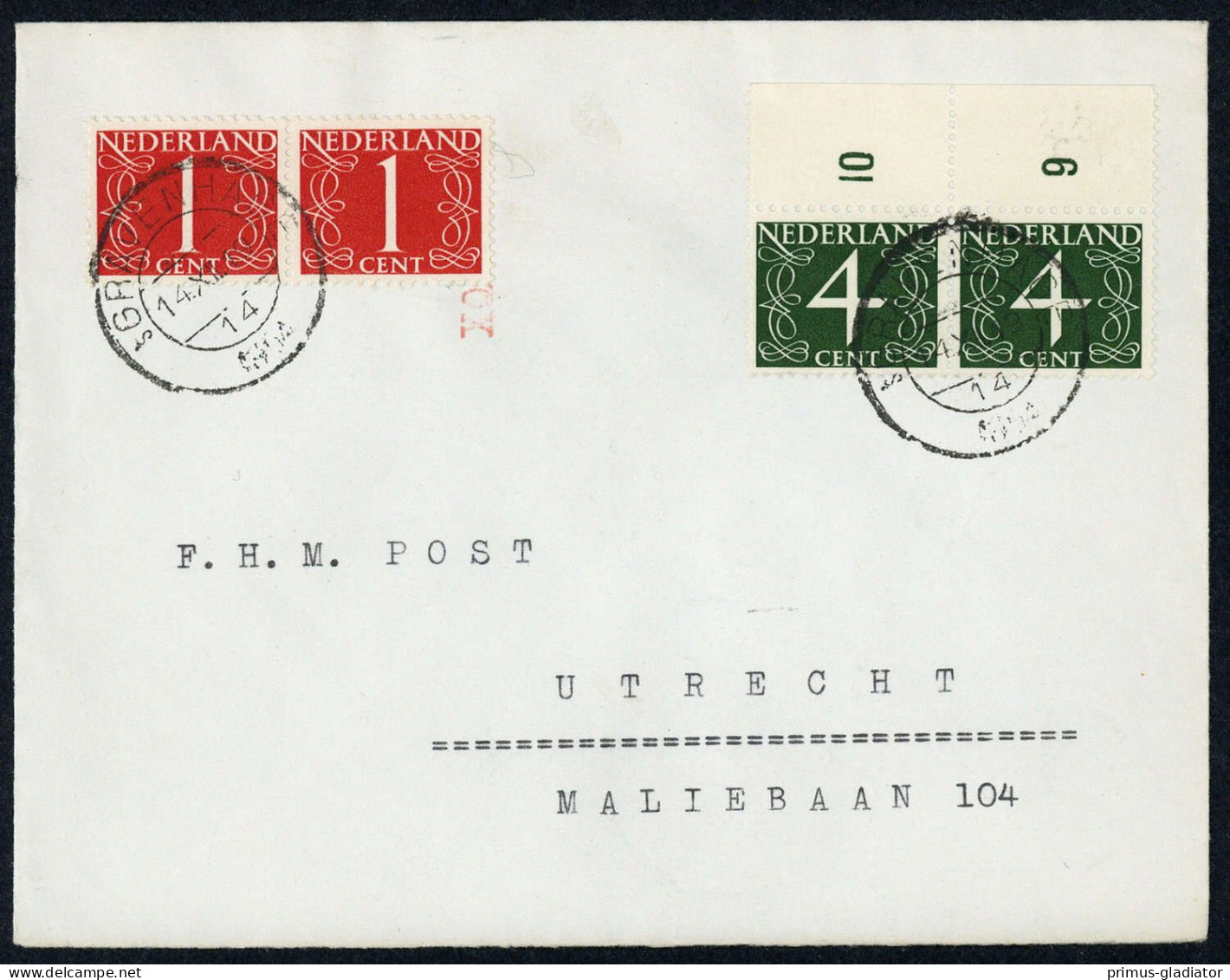 1949, Niederlande, 468 U. A., Brief - Other & Unclassified