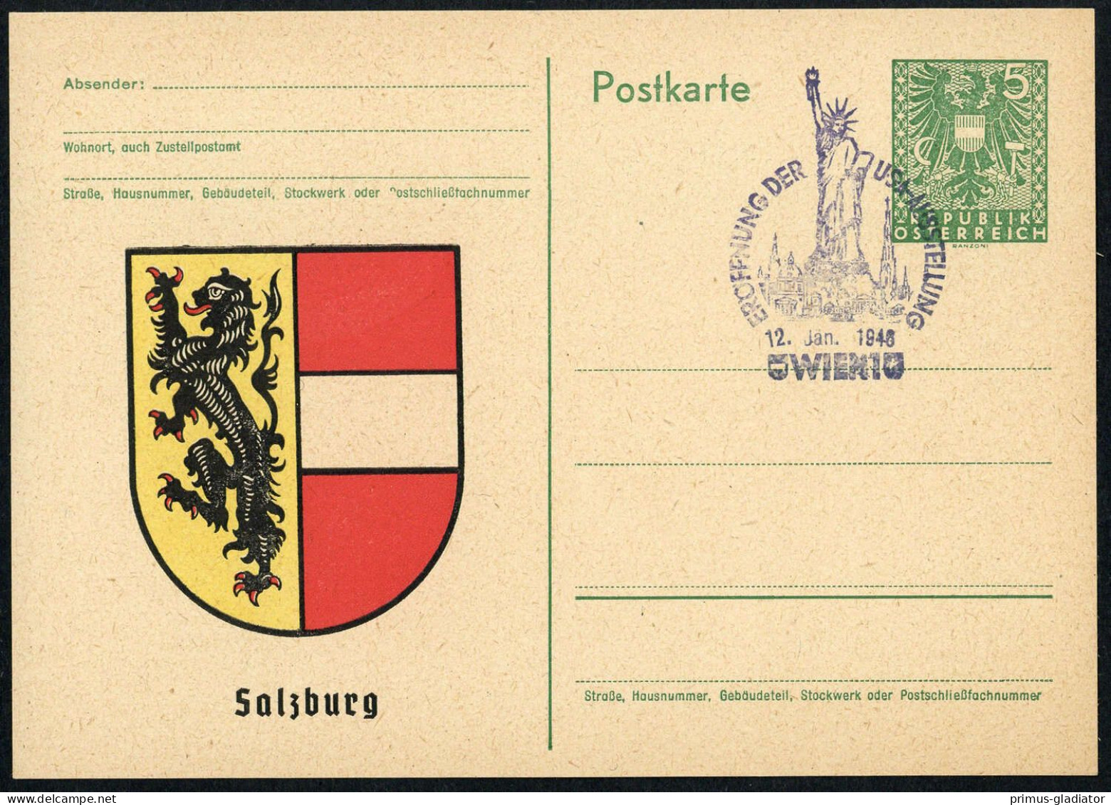 1946, Österreich, PP, Brief - Mechanische Stempel