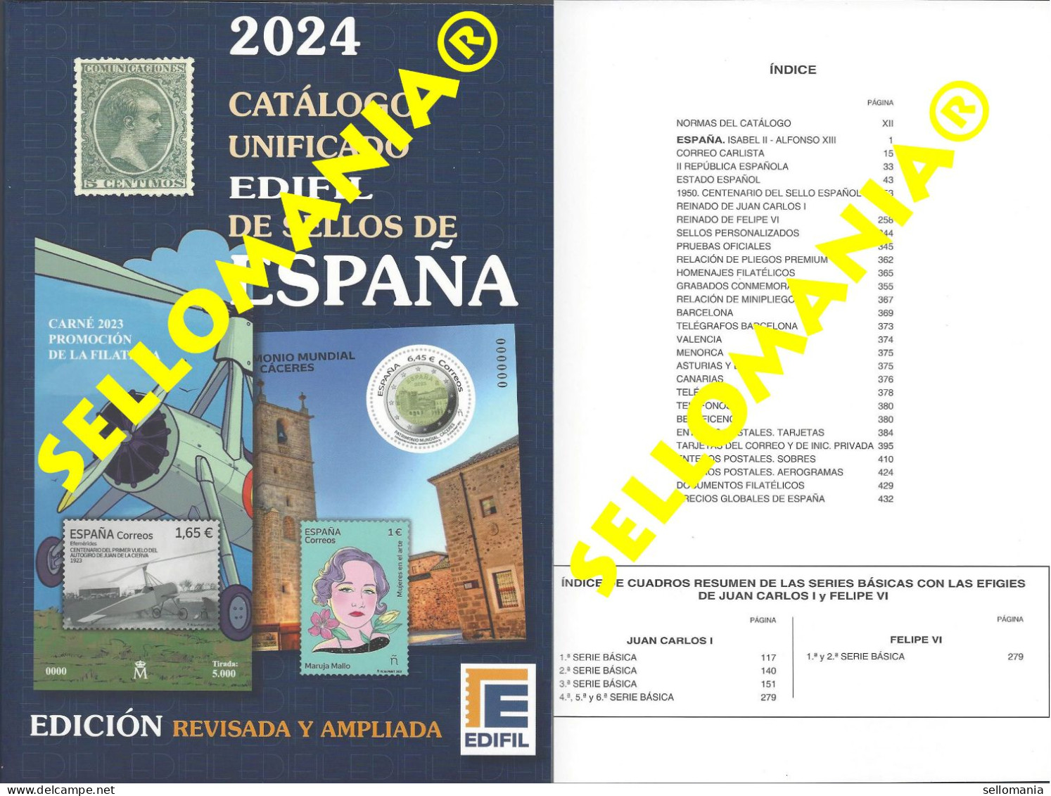 CATALOGO EDIFIL 2024 SELLOS DE ESPAÑA SPAIN STAMPS CATALOGUE NUEVO TC24268 - Spanien