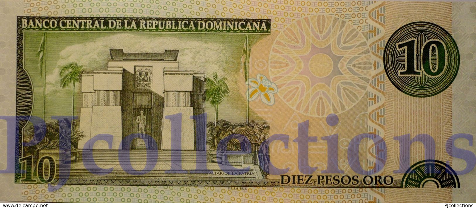 DOMINICAN REPUBLIC 10 PESOS ORO 2001 PICK 168a UNC - Dominikanische Rep.