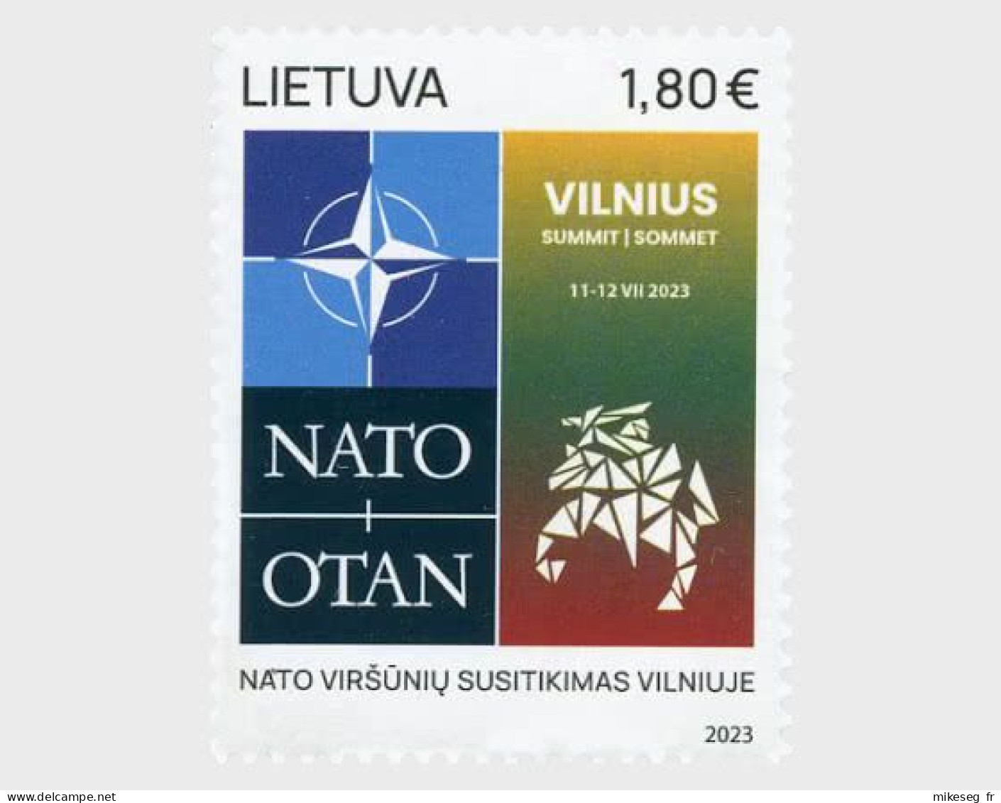 Lituanie 2023 - OTAN NATO - Sommet De Vilnius (11-12 Juillet 2023) ** - OTAN