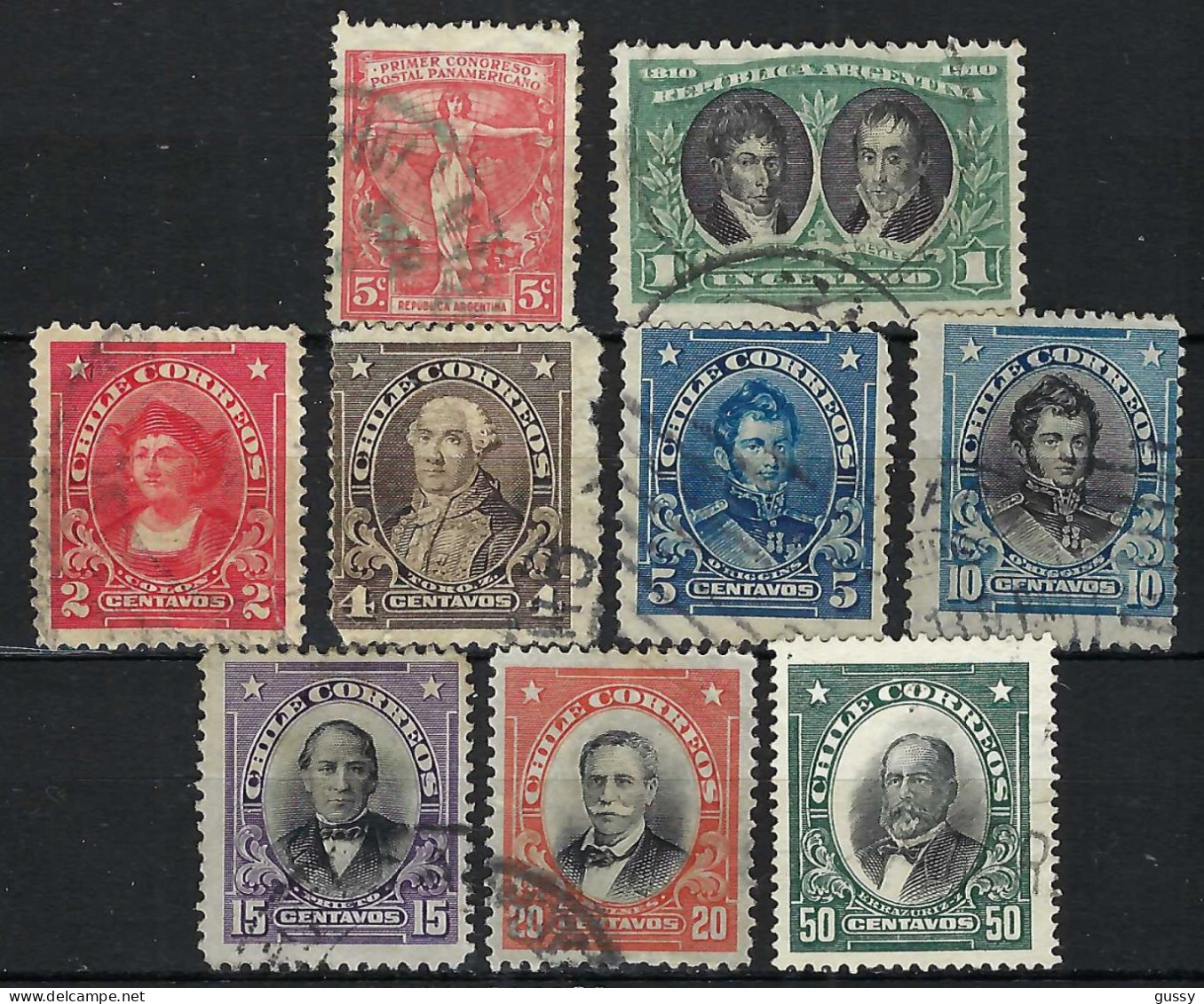 ARGENTINE Ca.1910-21: Lot D' Obl. - Used Stamps