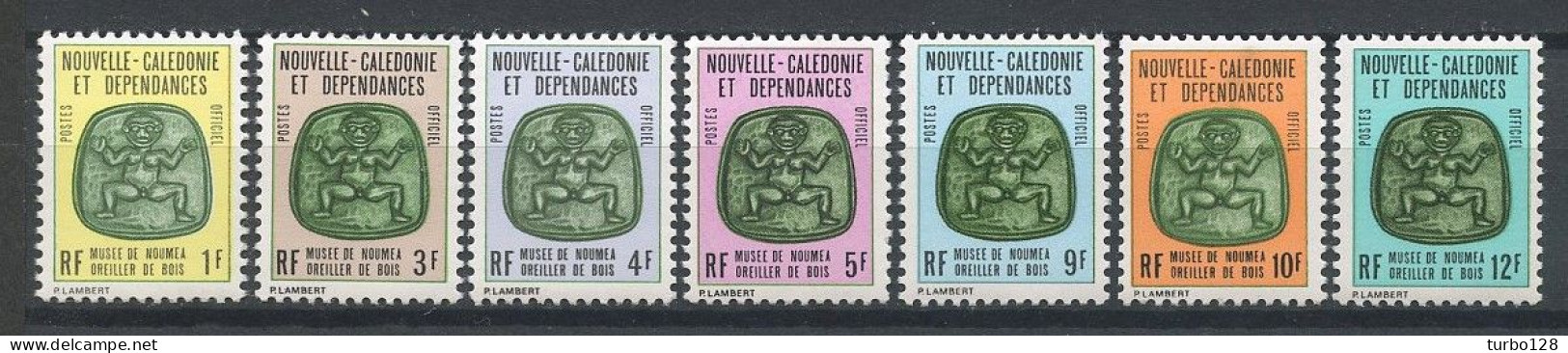 CALEDONIE 1973 Service N° 14/20 ** Neufs MNH Superbes C 8 € Oreiller De Bois Musée De Nouméa - Oficiales