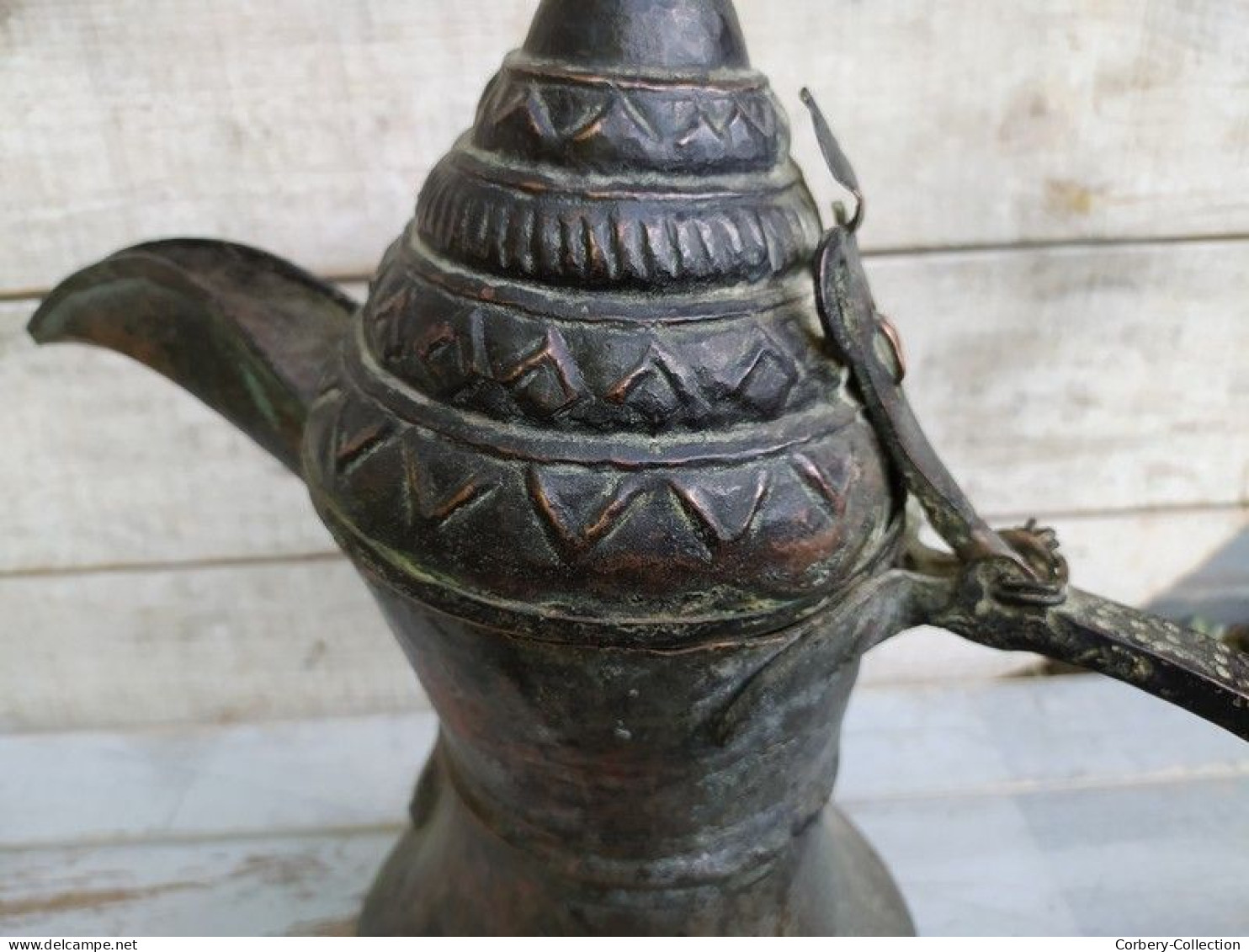 Large Islamic Arabian Turkish Copper Dallah Tea Coffee Pot