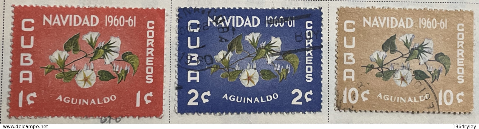 CUBA  - (0) - 1960 - # 648, 653, 658 - Oblitérés