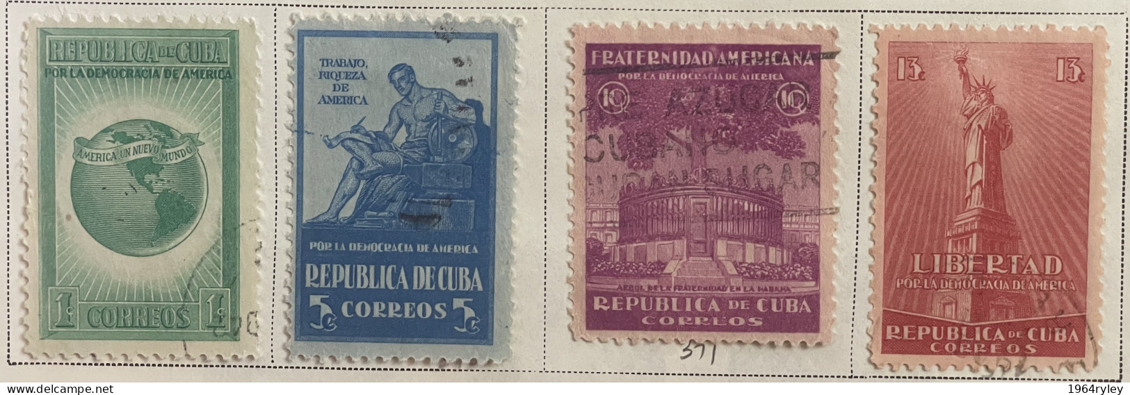 CUBA  - (0) - 1942 - # 368/372 - Gebraucht