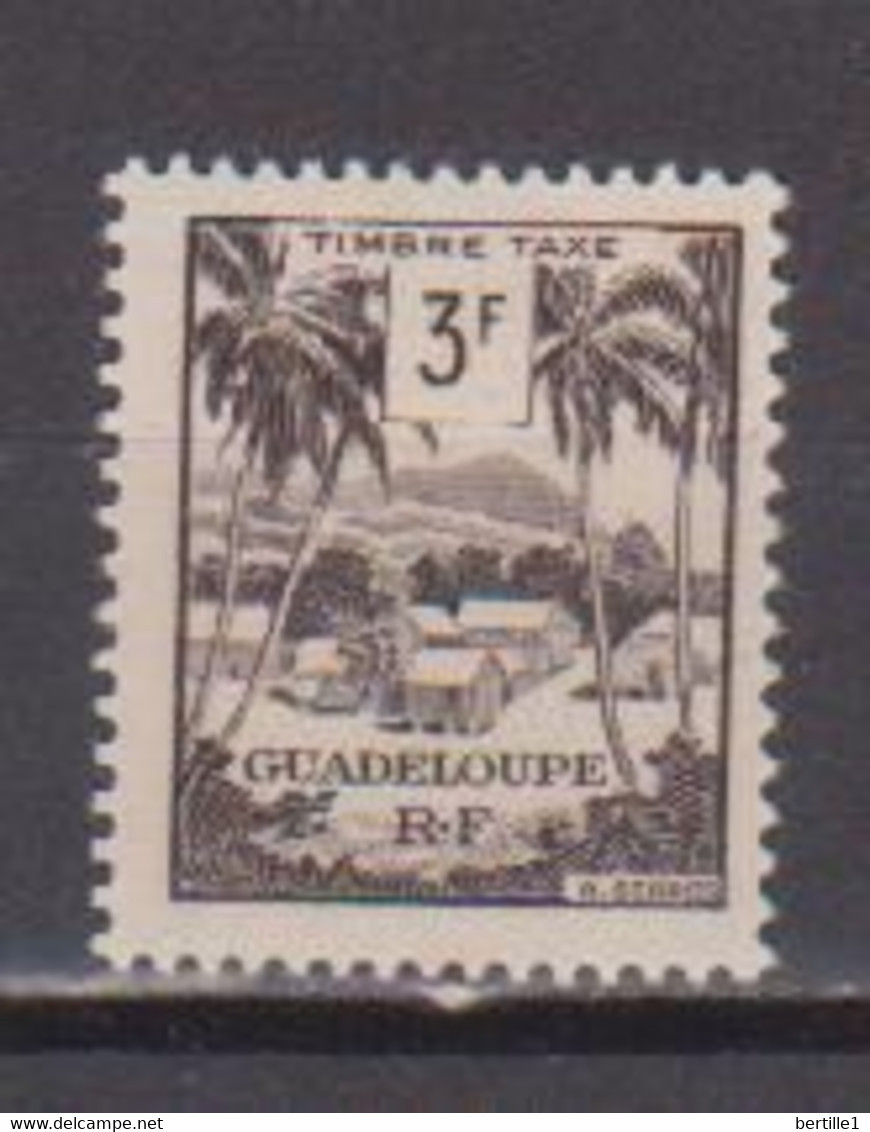 GUADELOUPE        N° YVERT TAXE 46   NEUF SANS CHARNIERES  (NSCH 01/ 31  ) - Strafport