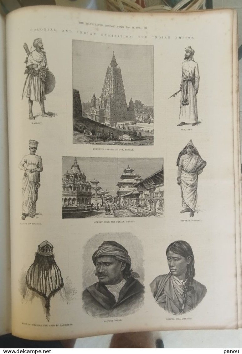 THE ILLUSTRATED LONDON NEWS 2466 JULY 24,1886 CANADIAN RAILWAY CANADA INDIA  AFGHAN NEPAUL BENGAL ASSAM CASHMERE SIKKIM - Autres & Non Classés