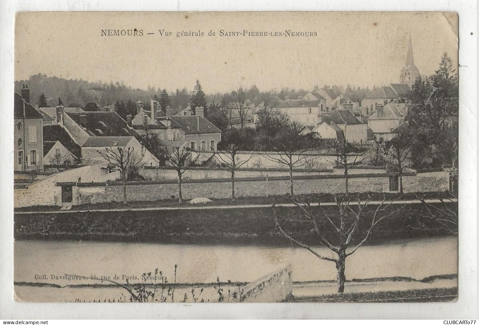 Saint-Pierre-les-Nemours (77) : Vue Panoramique Sur Les Faubourgs De Nemours En 1907 PF. - Saint Pierre Les Nemours