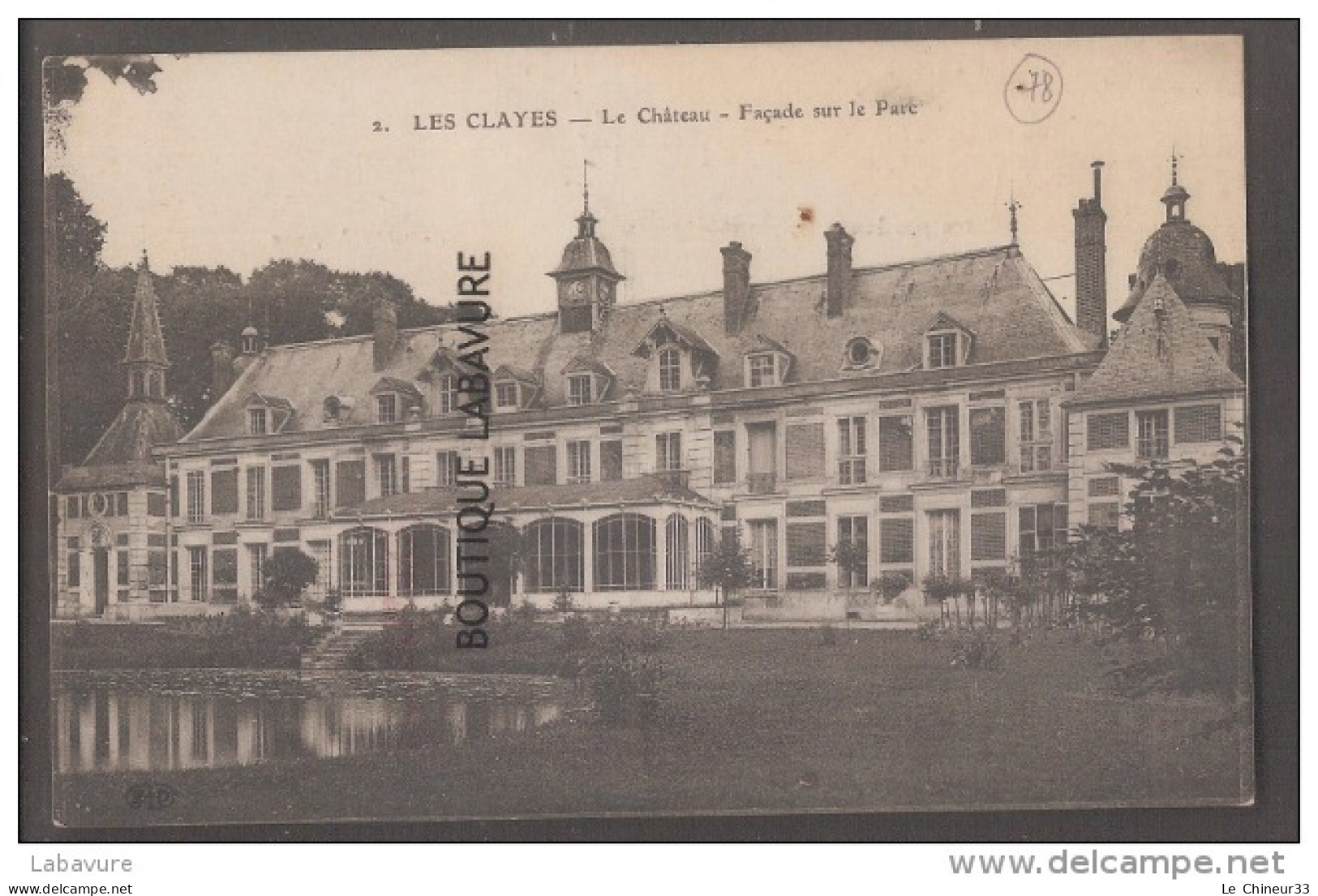 78 - LES CLAYES-Le Chateau--Façade Sur Le Parc-- - Les Clayes Sous Bois