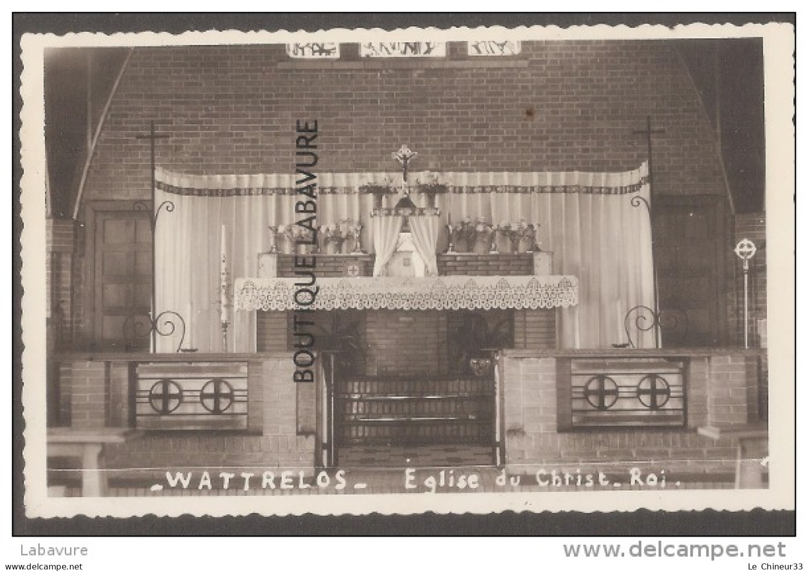 59---WATTRELOS---Eglise Du Christ Roi--autel--cpsm Pf---pas Courante - Wattrelos
