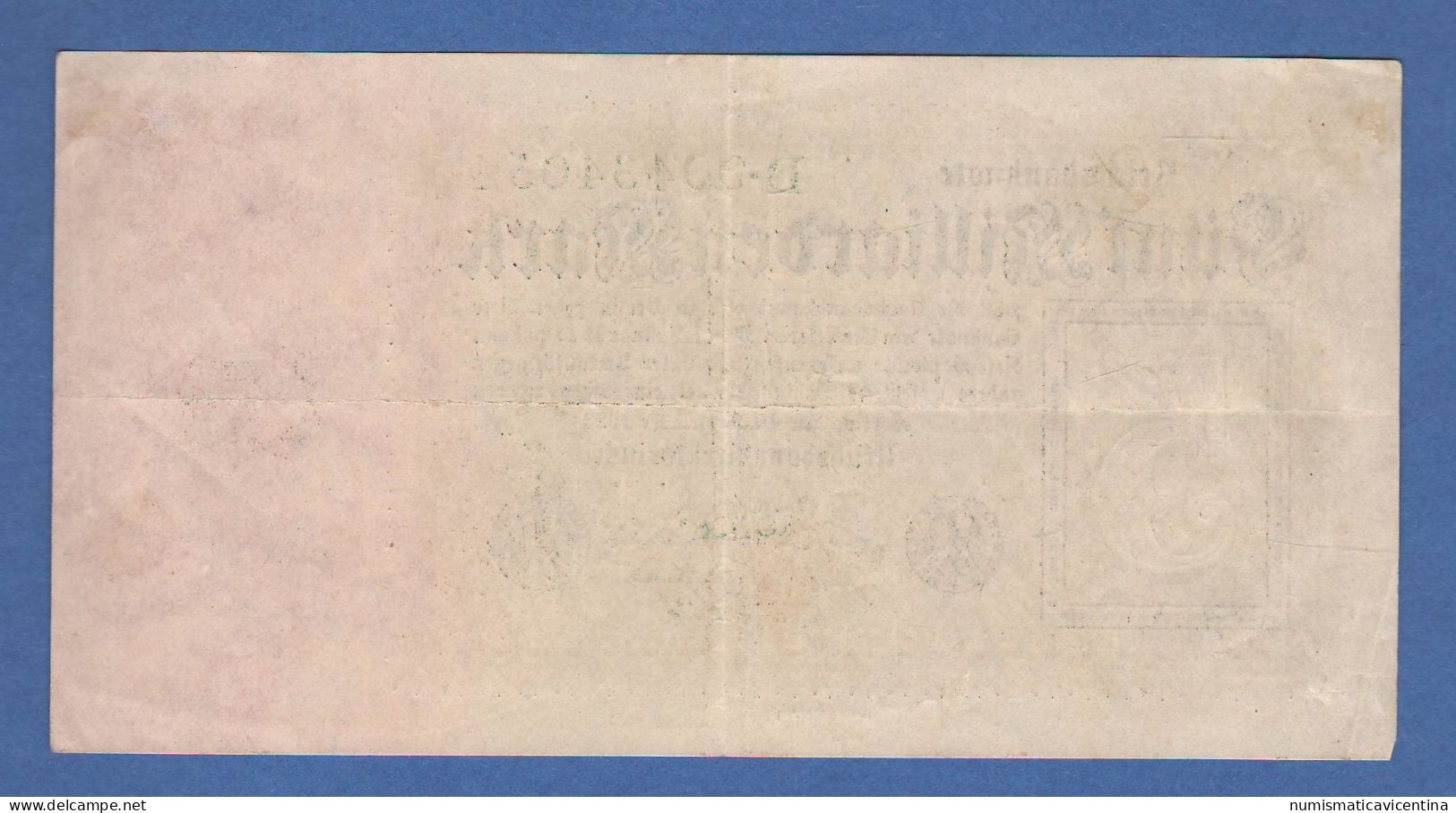 Germany Funf 5 Milliarden Mark September 1923 Germania Banknote - 5 Milliarden Mark