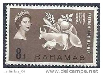 1963  BAHAMAS 169** Campagne Contre La Faim, Poule, Blé - 1963-1973 Interne Autonomie