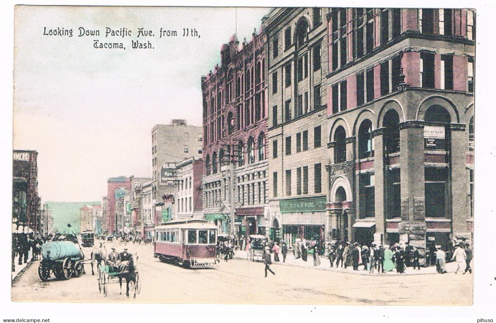 US-951   TACOMA : Looking Down Pacific Ave From 11th - Tacoma