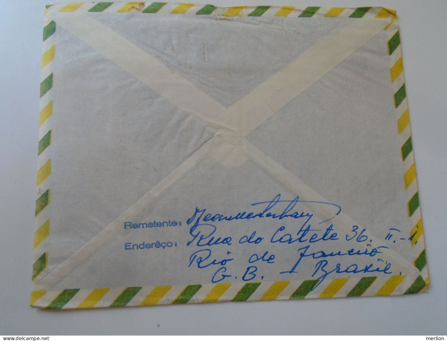 D197970  Brasil Brazil  - Cover 1964 Rio De Janeiro  Sent   To Budapest Eva Brenner -with Content - Lettres & Documents