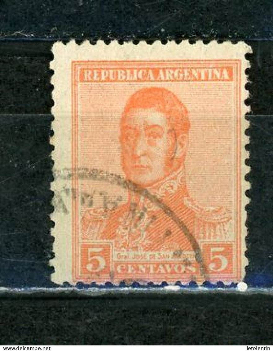 ARGENTINE : SAN MARTIN - N° Yvert 233 Obli. - Used Stamps