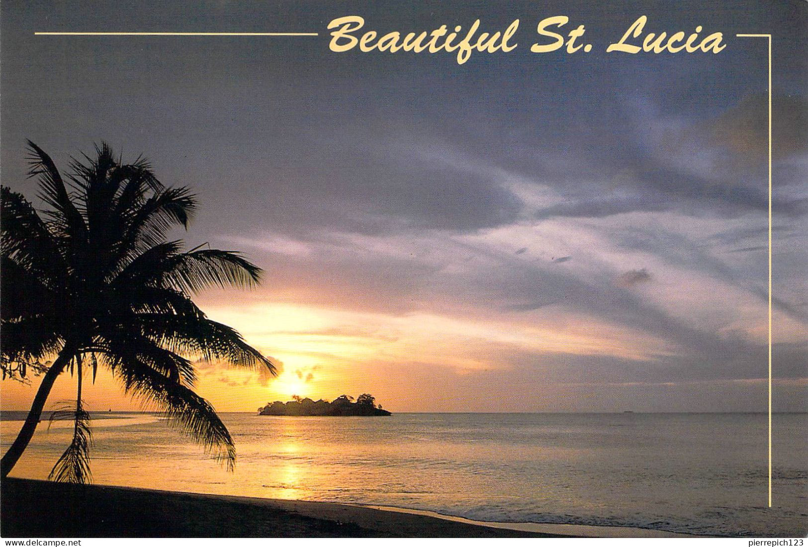 Sainte Lucie - Coucher De Soleils Sur L'Ile Aux Rats - St. Lucia