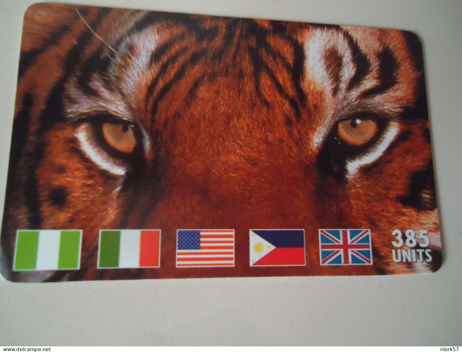 GREECE CARDS ANIMALS TIGER  2  SCAN - Giungla