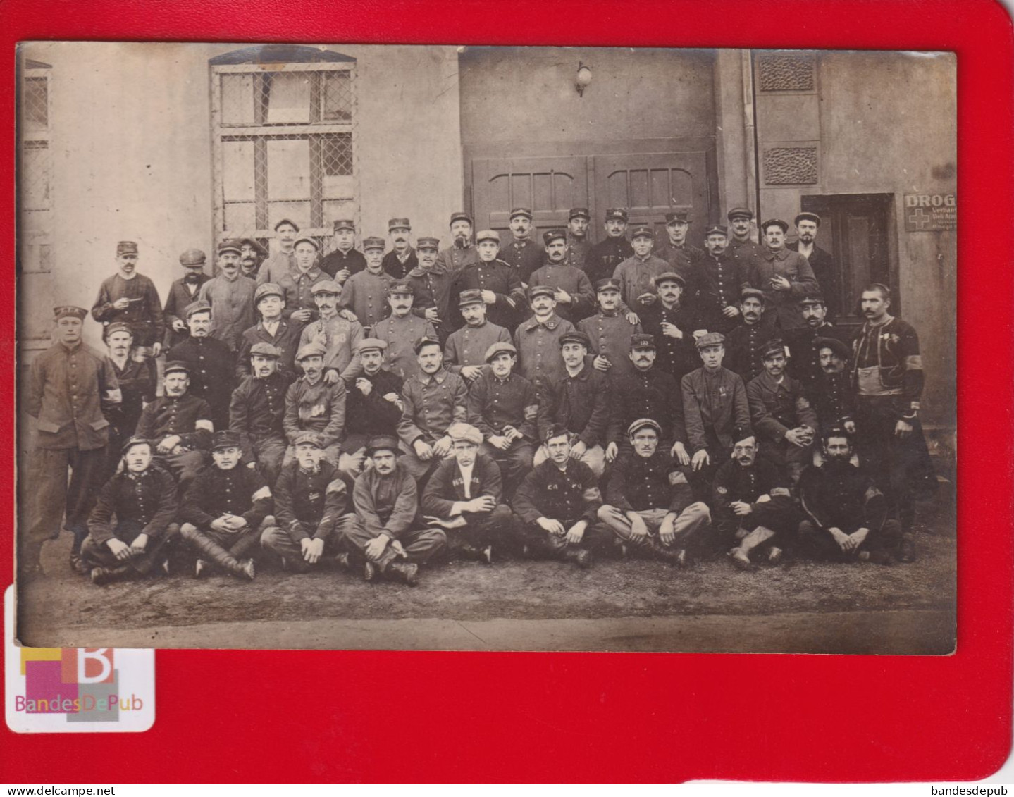 Camp Prisonnier Guerre Allemagne MESCHEDE Elie Fleuret Caporal 8 ème Compagnie Carte Photo De Groupe - Meschede