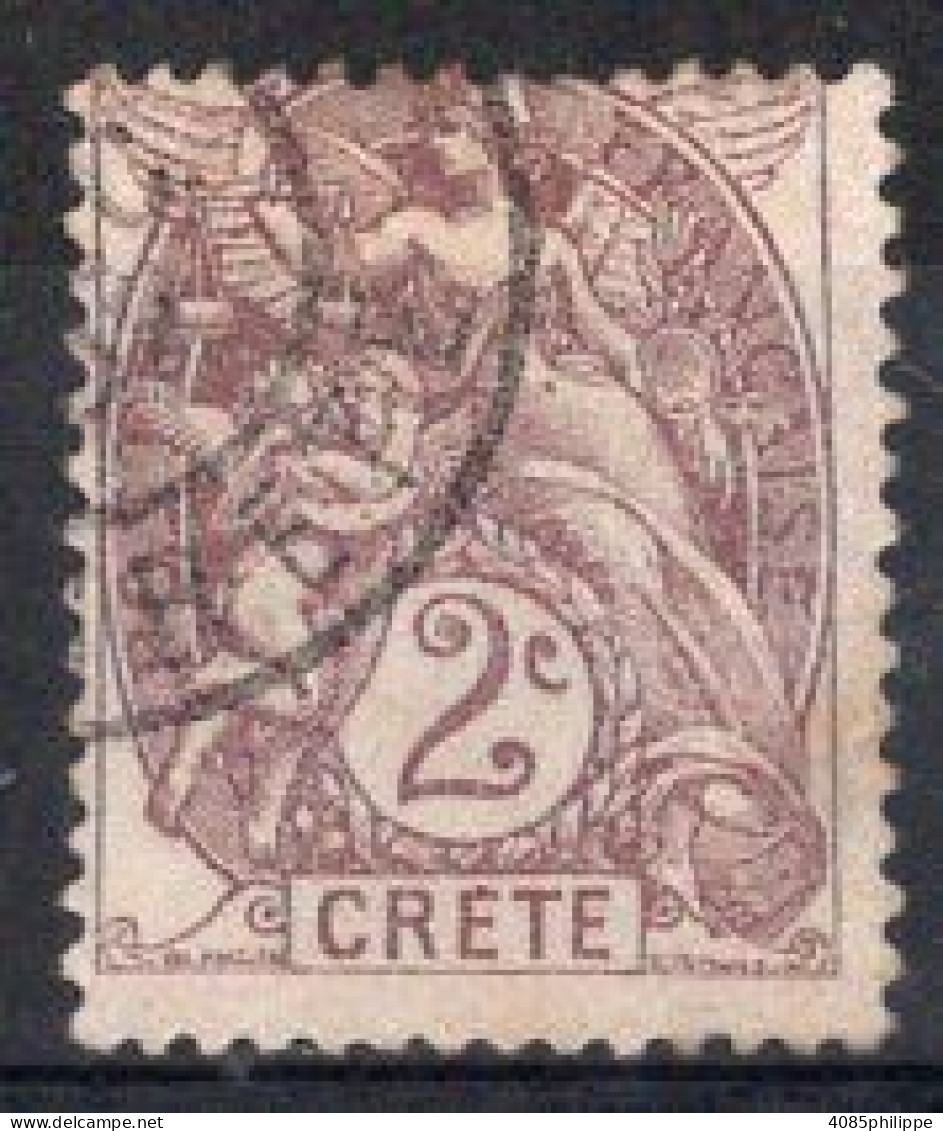 CRETE Timbre Poste N°2 Oblitéré TB Cote : 2€50 - Gebraucht